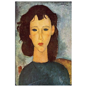 bust of young girl by amedeo modigliani