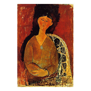 BEATRICE HASTINGS SEATED BY AMEDEO MODIGLIANI