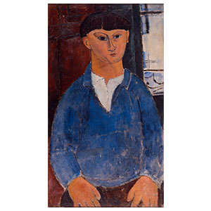 MOISE KISLING IN FRONT OF A WINDOW BY AMEDEO MODIGLIANI