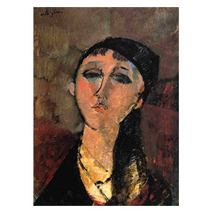 WOMAN HEAD, LOUISE BY AMEDEO MODIGLIANI