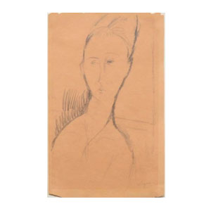 jeanne hebuterne - 1917 - pencil on paper