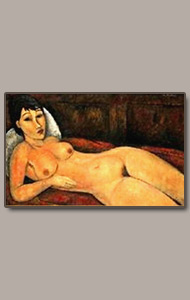 resting nude by amedeo modigliani