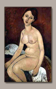 seated nude by amedeo modigliani