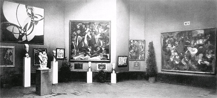 4 sculptures by Modigliani at the 1912 autum salon