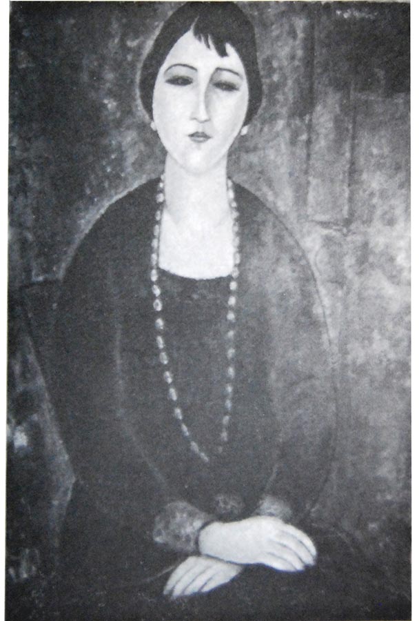 woman with a necklace