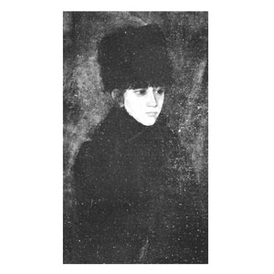 Young russian girl with fur cap