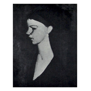 profile of  a young girl