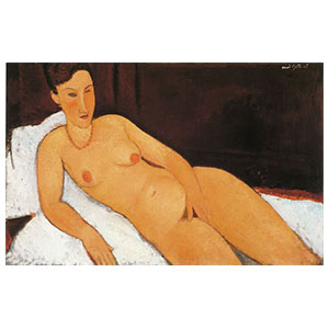 Nude with coral necklace amedeo modigliani