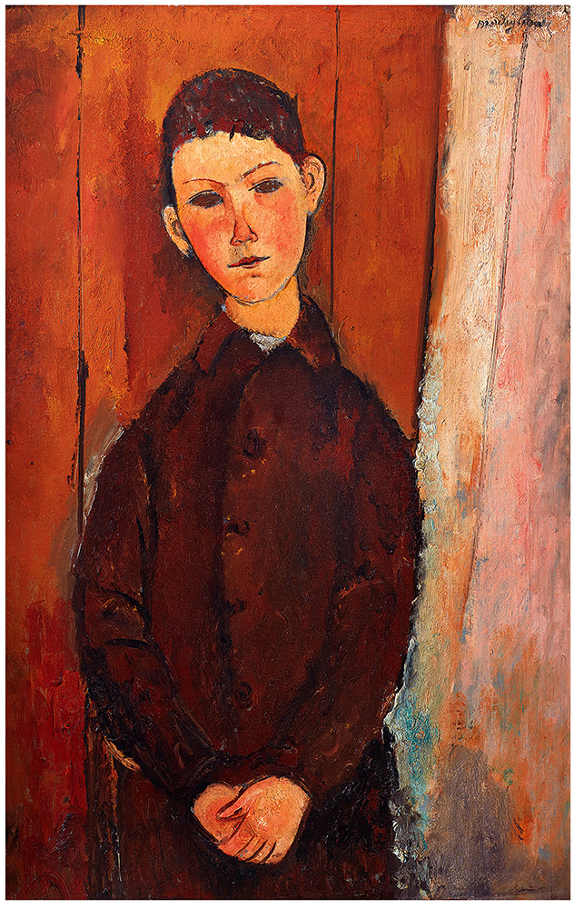 BOY WITH HANDS CROSSED BY AMEDEO MODIGLIANI