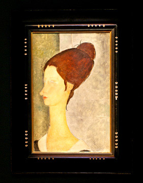The painting framed for auction in 2007