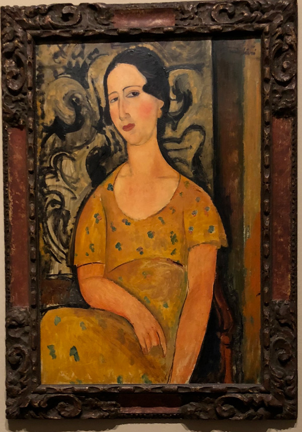 The painting framed at London, Modigliani, Tate Gallery, 2017 