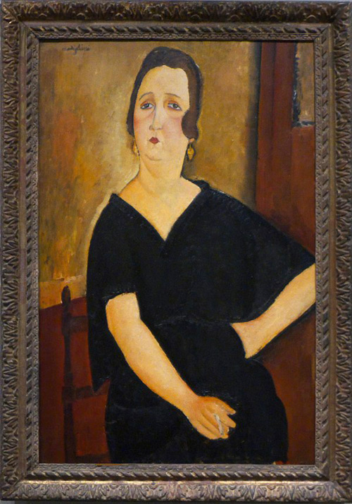 Mme. Amédée by Amedeo Modigliani framed at the NGA
