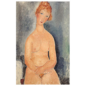 Seated Nude with Folded Hands amedeo modigliani