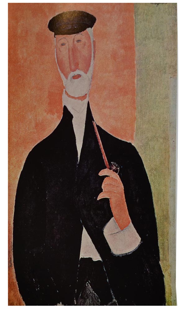 Man with a pipe or the Notary of Nice by Amedeo Modigliani