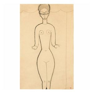 FEMME NUE DE FACE amedeo modigliani 