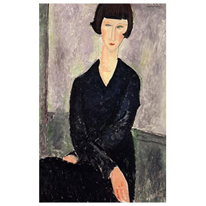 the black dress by Amedeo Modigliani
