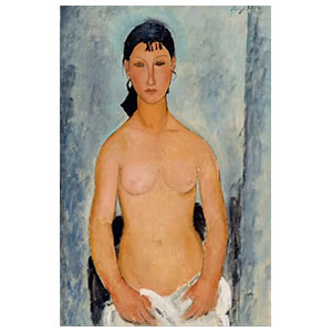standing nude or nu debout elvira by amedeo modigliani