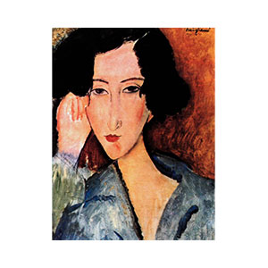 portrait of a woman or portrait of rachele osterlind by amedeo modigliani