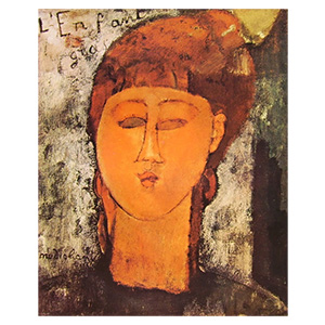 l enfant gras, louise the fat child by amedeo modigliani