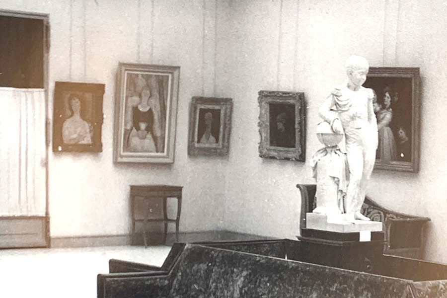 young swedish in display at bernheim jeune gallery in 1952