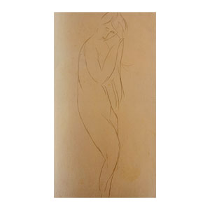 Nude woman - 1916 - pencil on paper