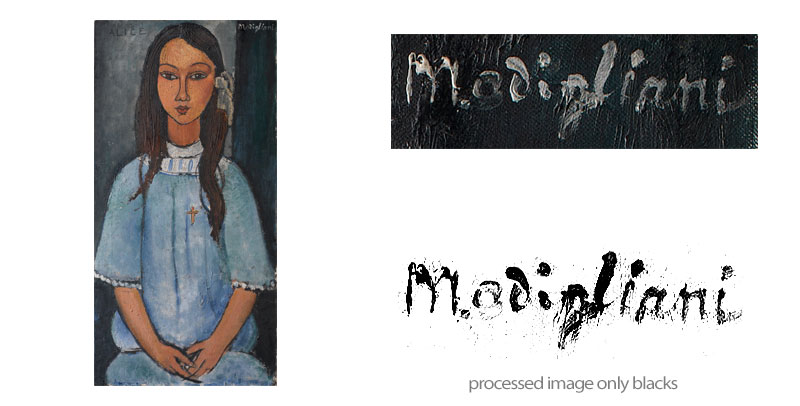 alice 1917 by amedeo modigliani signature