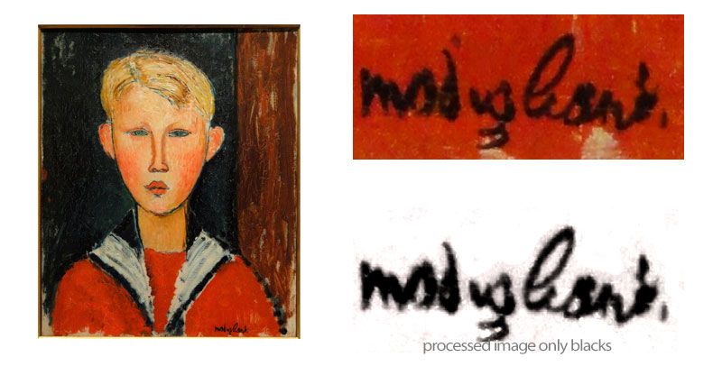 boy with blue eyes signature 1917 amedeo modiglaini