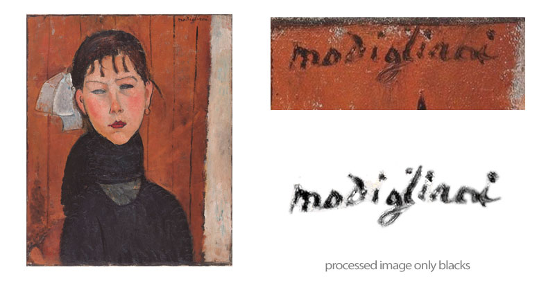 Marie Amedeo modigliani 1918 signature