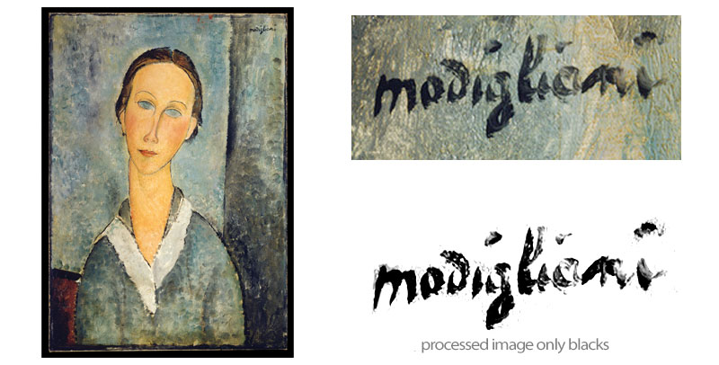 girl in sailor collar amedeo modigliani 1918 signature