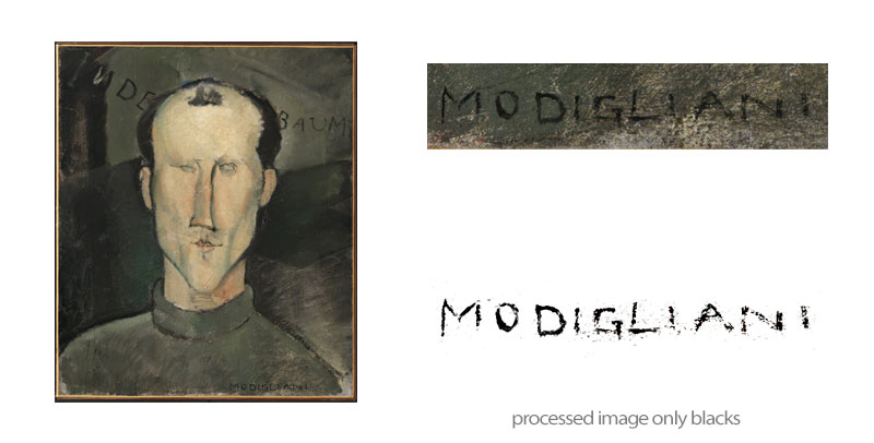 Leon Indebaum - 1916 signature by amedo modigliani