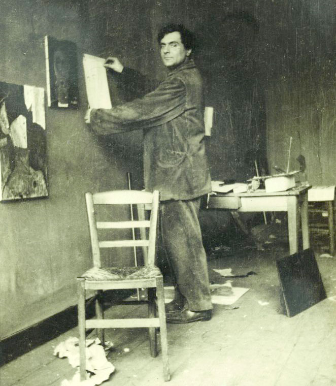 modigliani in his studio