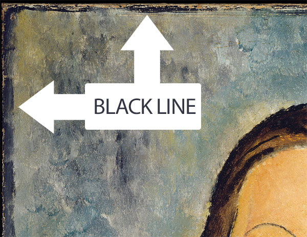 black line all over modigliani