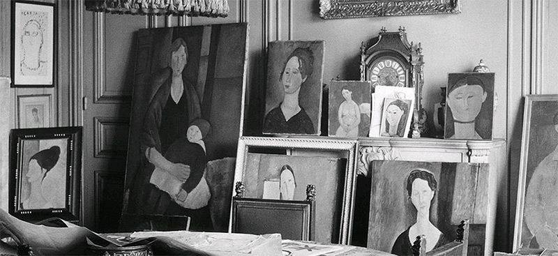 dutilleul house with part of his Modigliani's in display