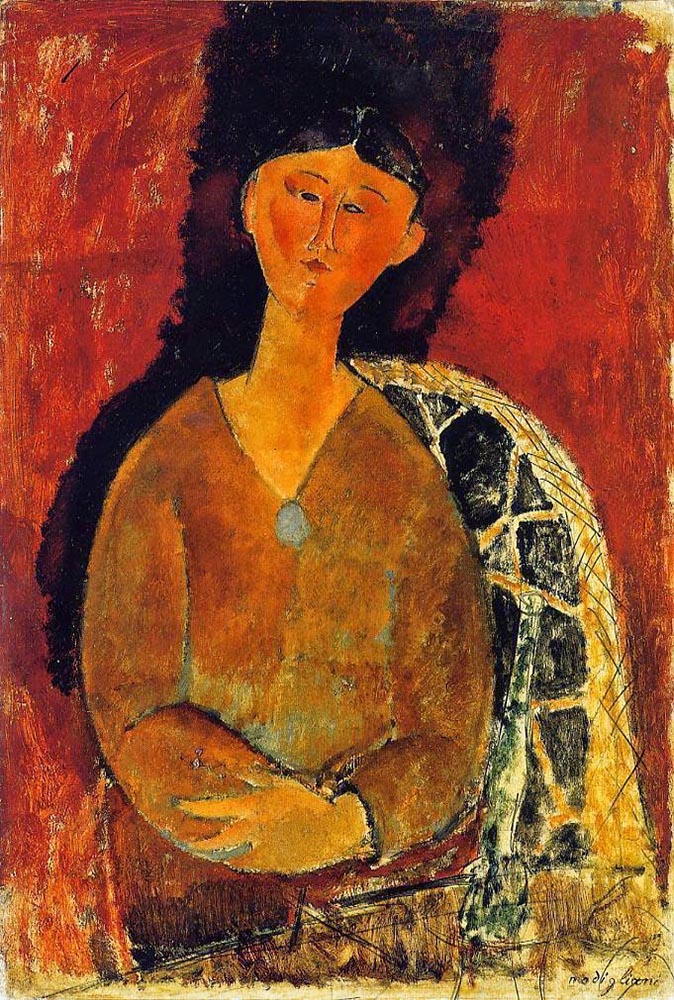 Beatrice Hastings seated  by amedeo modigliani