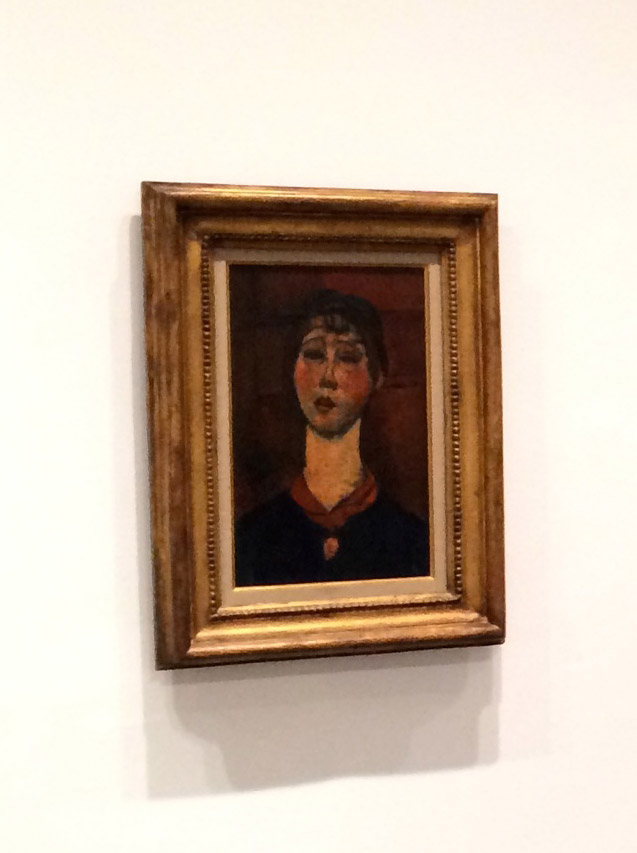 madame dorival by amedeo modigliani in the actual frame at basel museum