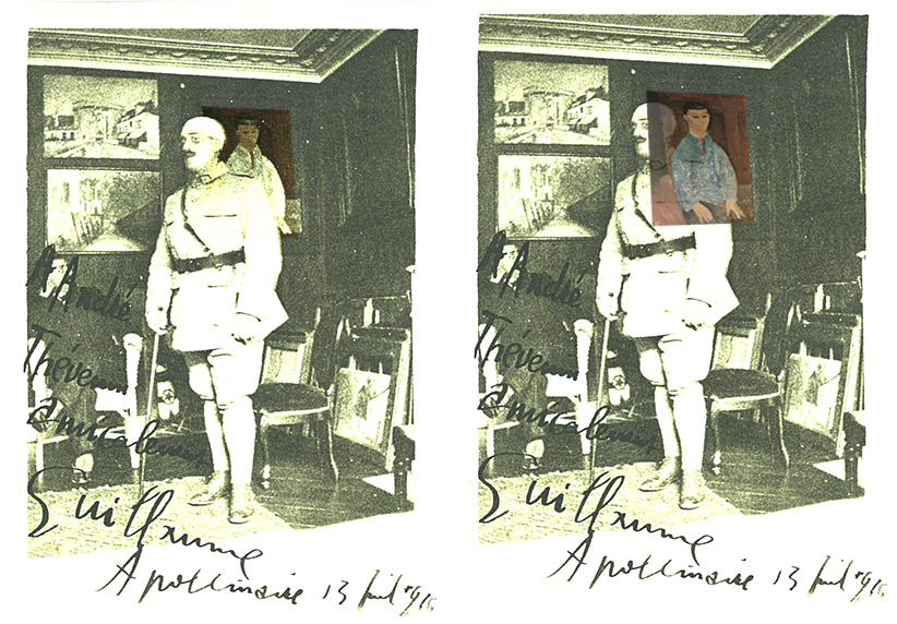 overlay of the painting on the photo dedicated to thevenin