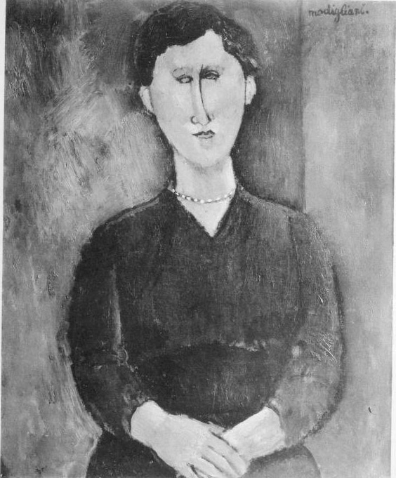 woman with necklace - mme. Cheron - femme au collier