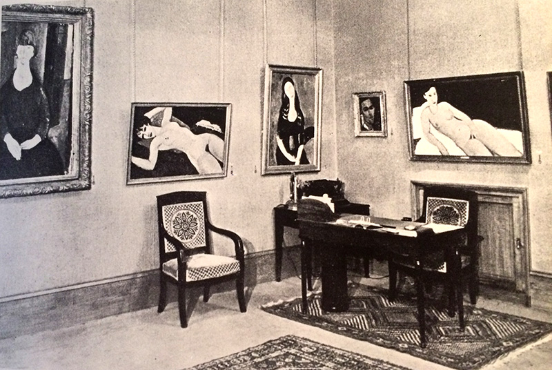 The painting at the Bing Gallery exhibit in 1925