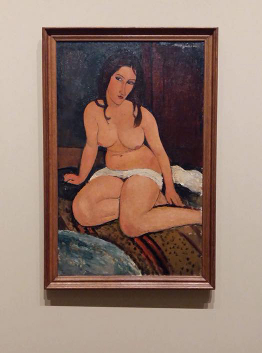 The painting framed inLondon, Modigliani, Tate Gallery, 2017