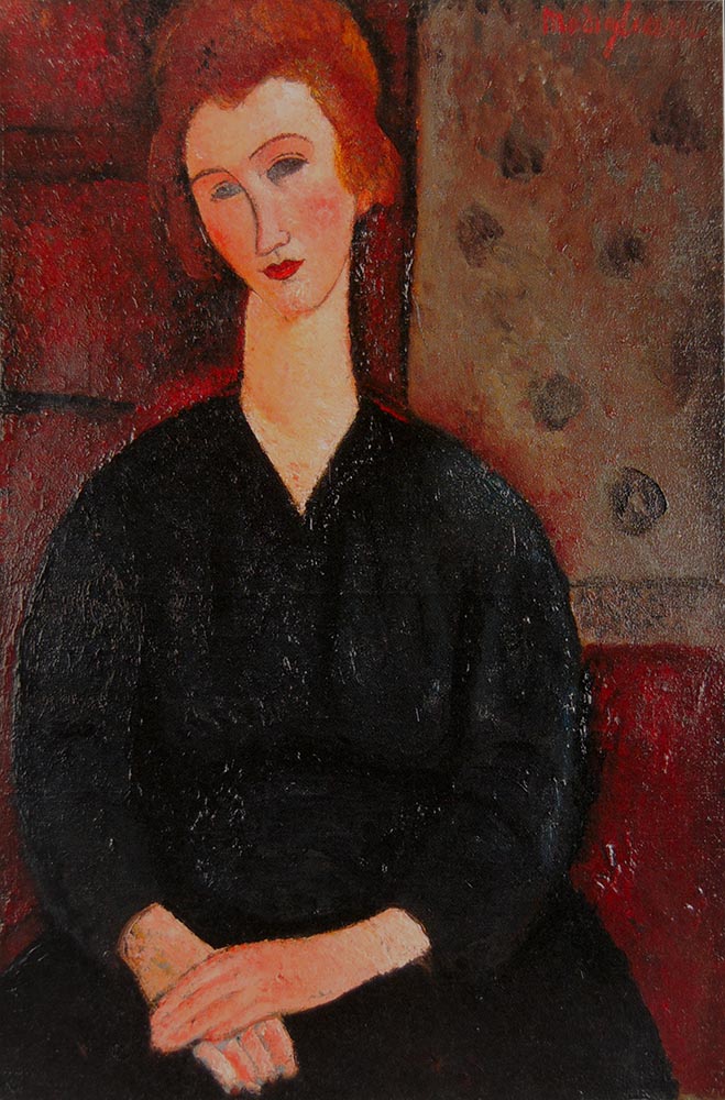 YOUNG WOMAN BY AMEDEO MODIGLIANI
