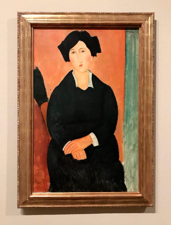 framed at London, Modigliani, Tate Gallery, 2017-2018
