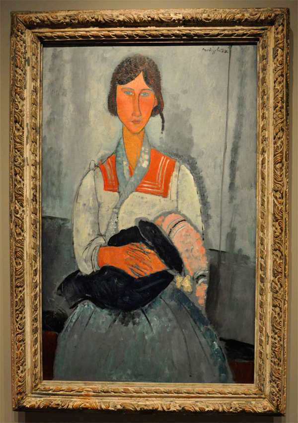 The painting framed at NGA in 2017