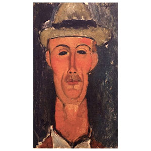 Gaston Modot with hat amedeo modigliani