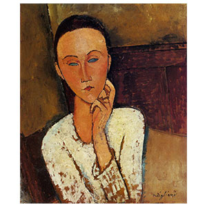 Lunia with hand in cheek amedeo modigliani