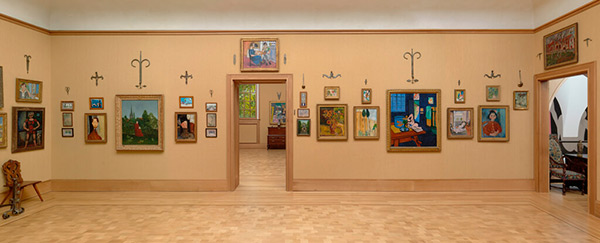 The painting in location at the Barnes