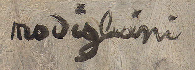 signature in bottom left in black