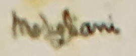 signature in bottom left in black