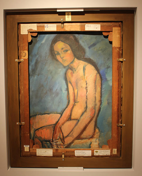 Christies -seated nude  whitehead colelction exhibit