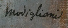signature modigliani