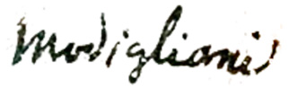 signature modigliani 2